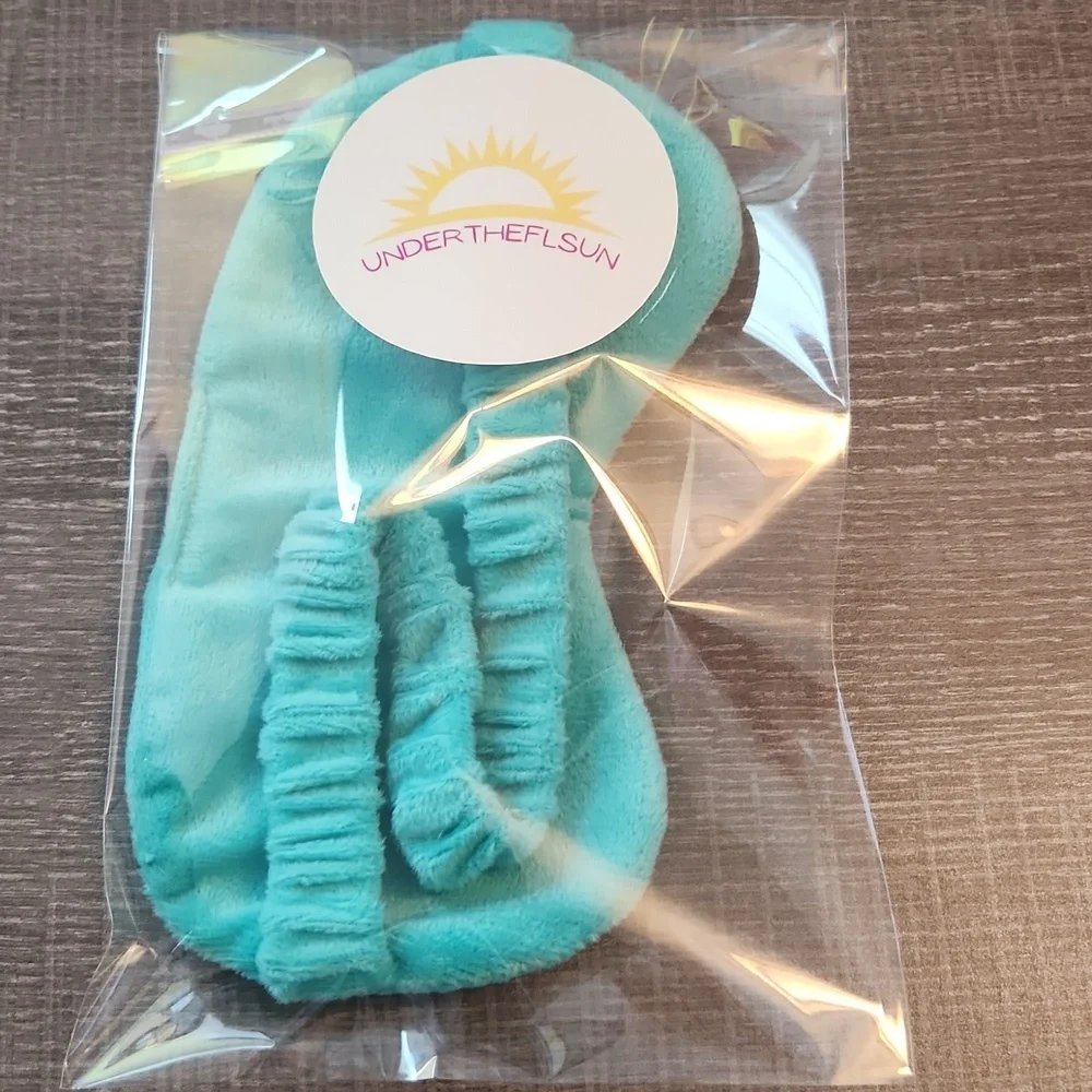Super Soft Green Sleep Mask with Fun Slogan